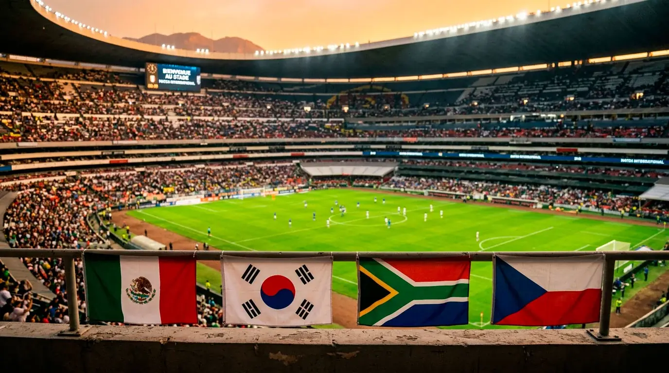 Analyse du groupe A de la Coupe du Monde 2026 avec le Mexique, la Corée du Sud, l'Afrique du Sud et la Tchéquie