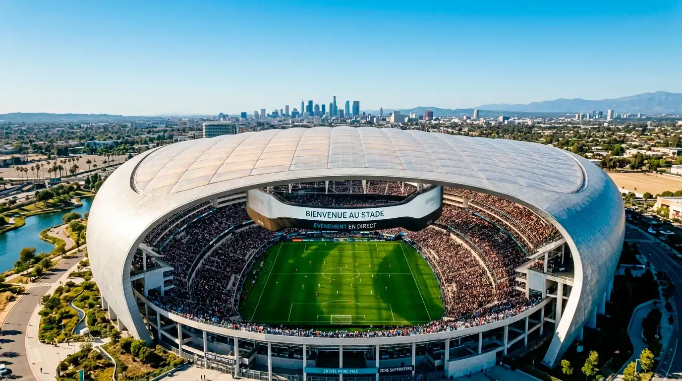 SoFi Stadium a Inglewood, Los Angeles, stade du Mondial 2026 accueillant Suisse-Bosnie